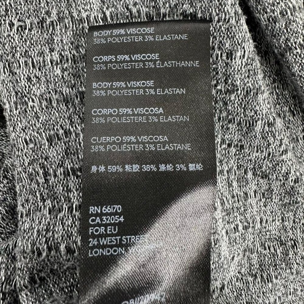 Maeve By Anthropologie Womens Gray Ribbed Cowl Neck Sweater XS Oversized - Picture 9 of 10